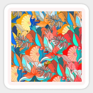 Floral pattern nature colorful Sticker